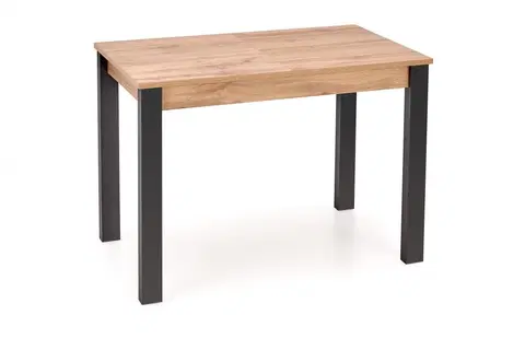 Jedálenské stoly Rozkladací jedálenský stôl GINO Halmar Dub wotan / čierna