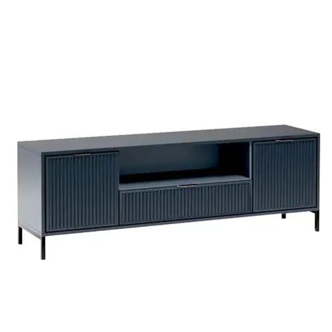 TV stolíky TV stolík, indigo modrá, STYLE LS 4