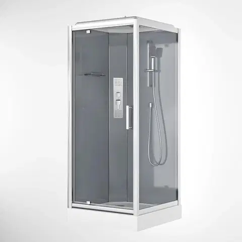 Sprchovacie kúty s vaničkou Sprchový box s hydromasážou Malta 90x90x220
