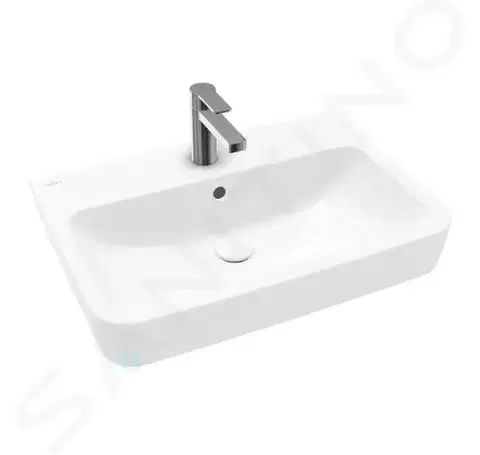 Kúpeľňa VILLEROY & BOCH - O.novo Umývadlo 650x460 mm, s prepadom, otvor na batériu, alpská biela 4A416501