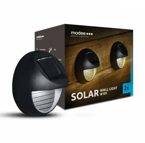 Záhradné lampy Modee LED solárne nástenné svietidlo ML-WS101, ks