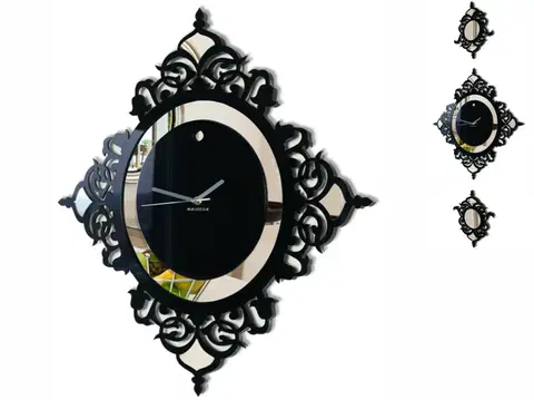 Hodiny Nástenné akrylové hodiny Glamour Flex z82-1, 145 cm, čierne