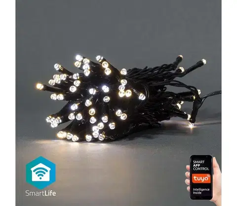 Vianočné osvetlenie  SmartLife LED Wi-Fi Teplá až studená biela 50 LED 5 m Android/IOS WIFILX02W50