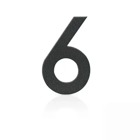 Číslo domu Heibi Čísla domu ušľachtilá oceľ číslica 6 sivá