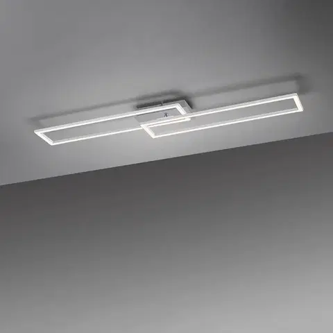 Stropné svietidlá JUST LIGHT. LED stropné svietidlo Iven, oceľ, tlmené, 101,6x19,8cm