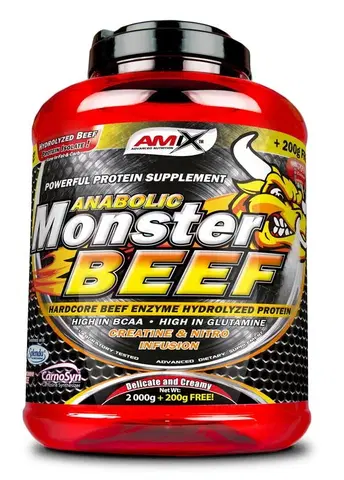 Hovädzie (Beef Protein) Anabolic Monster Beef - Amix 2200 g Vanilka-limetka