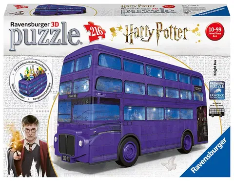 Hračky puzzle RAVENSBURGER - Harry Potter Rytiersky Autobus 216 Dielikov