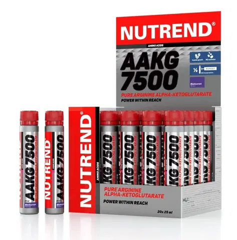 Anabolizéry a NO doplnky AAKG 7500 - Nutrend 20 x 25 ml. Blackcurrant
