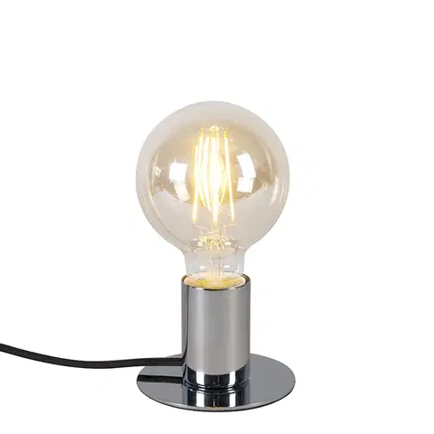 Stolove lampy Moderná stolová lampa chróm - Facil
