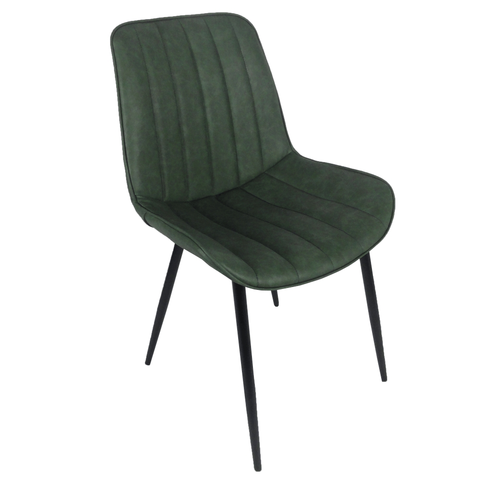 Jedálenské stoličky KONDELA Hazal jedálenská stolička zelená / čierna
