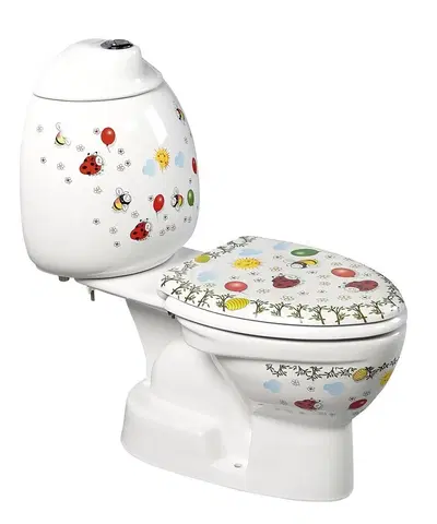 Kúpeľňa SAPHO - KID detské WC kombi vr.nádržky, spodný odpad, farebná potlač CK301.400.0F