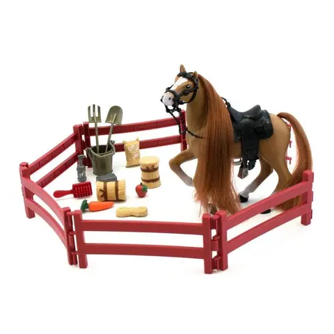Hračky - figprky zvierat WIKY - Kôň s doplnkami Royal Breeds 17 cm
