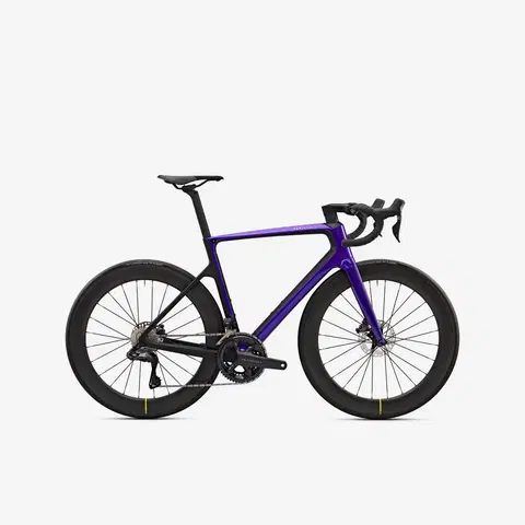 bicykle Cestný bicykel FCR Ultegra DI2 fialový