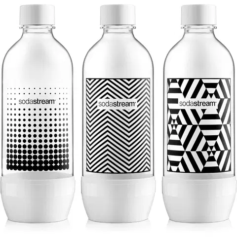Sodastream a ďalšie výrobníky perlivej vody SODASTREAM Fľaša TriPack 1l Black&White 