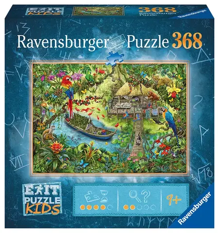 Hračky puzzle RAVENSBURGER - Exit KIDS Puzzle: Džungla 368 dielikov