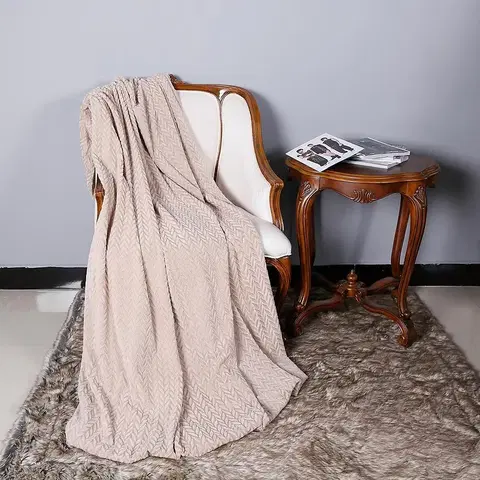 Jednofarebné deky Deka Allantis 130x170 béžová