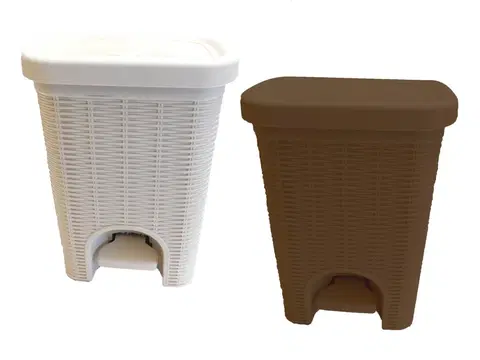 Odpadkové koše MAKRO - Kôš na WC imitácia rattanu rôzne farby