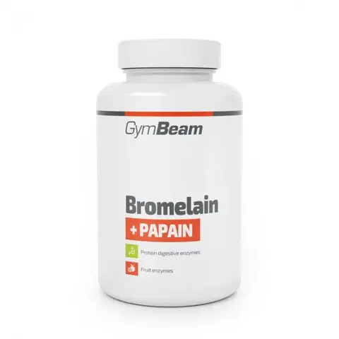 Probiotiká a tráviace enzýmy GymBeam Bromelain Papain 20 x 2,8 g90 kaps. bez príchute