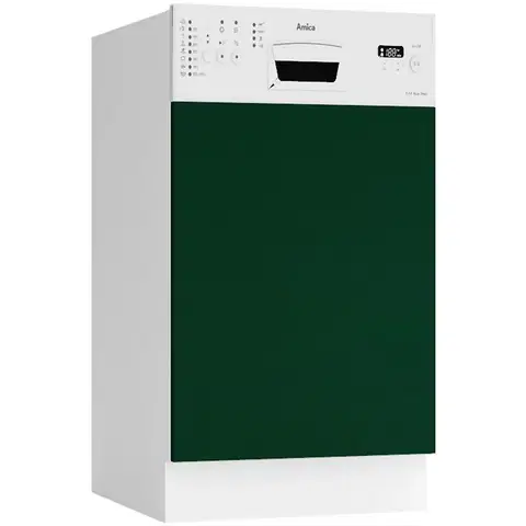 Dvierka a čelá zásuviek pre kuchynske skrinky Predná stena umývačky Max 45po  zelená