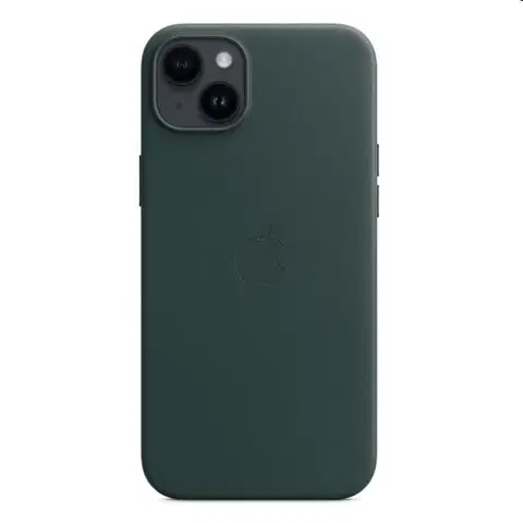 Puzdrá na mobilné telefóny Kožený zadný kryt pre Apple iPhone 14 Plus s MagSafe, píniovo zelená MPPA3ZM/A
