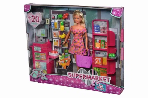 Hračky bábiky SIMBA - Bábika Steffi Supermarket