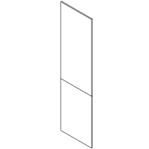 Kuchynské skrinky stojace Panel bočný Denis 720+1313 biely satén mat