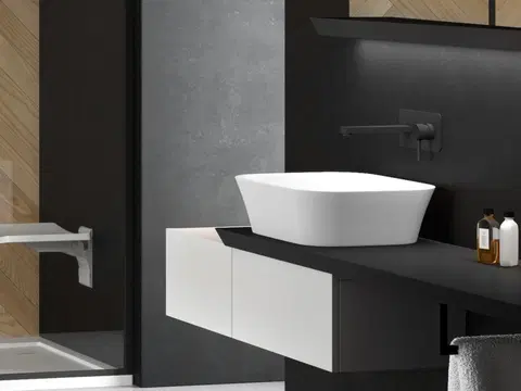 Kúpeľňa HOPA - Umývadlo ASSOS Black&amp;White - na dosku KEASSNDBW