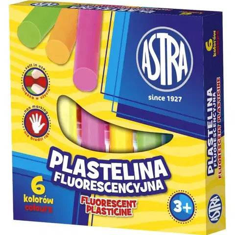 Kreatívne a výtvarné hračky ASTRA - Plastelína Fluo 6 farieb