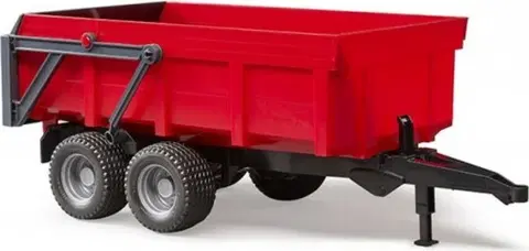 Hračky - dopravné stroje a traktory BRUDER - 02211 Vyklápací príves s automatickou zadnou stenou