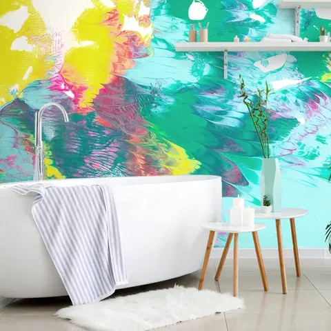 Abstraktné tapety Tapeta abstrakcia v pastelových farbách