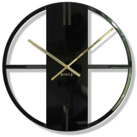 Hodiny Nástenné hodiny Unique 50cm, Flexistyle z21f čierna