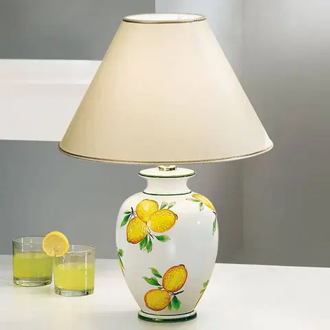 Stolové lampy austrolux Stolná lampa Giardino Lemone, Ø 40 cm