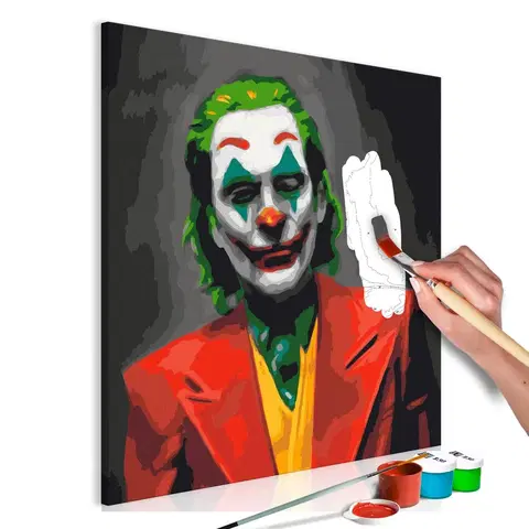 Maľovanie podľa čísiel Obraz maľovanie podľa čísiel farebný Joker - Joker