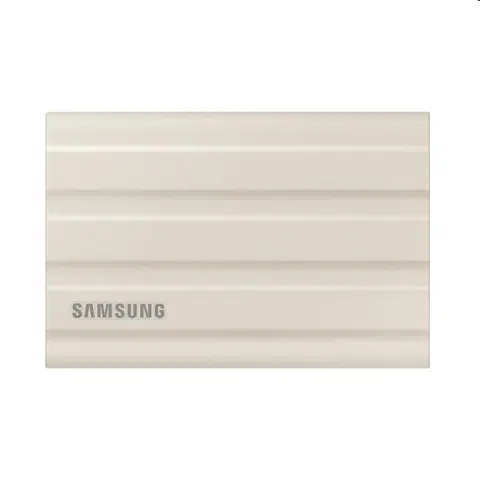 Pevné disky externé Samsung SSD disk T7 Shield, 2 TB, USB 3.2, béžová