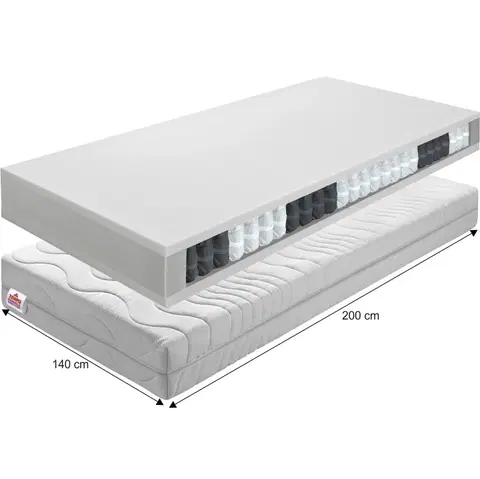 Pružinové matrace Pružinový matrac BE TEXEL ALERGIK NEW Tempo Kondela 140x200 cm