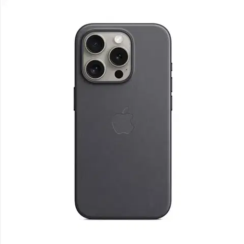 Puzdrá na mobilné telefóny Zadný kryt Apple FineWoven pre iPhone 15 Pro Max s MagSafe, čierna MT4V3ZM/A