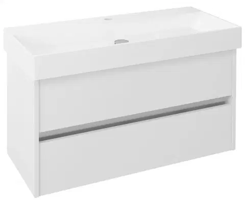 Kúpeľňa SAPHO - NIRONA umývadlová skrinka 95x51,5x43cm, biela NR100-3030
