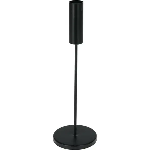Svietniky Kovový svietnik Minimalist čierna, 8 x 25,5 cm