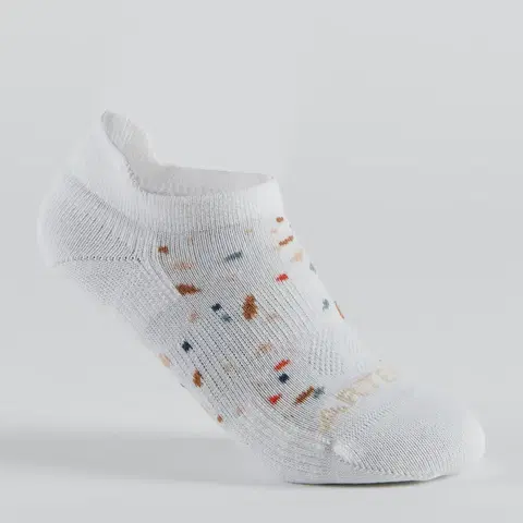 bedminton Detské ponožky na tenis RS 160 nízke 3 páry bielo-čierne