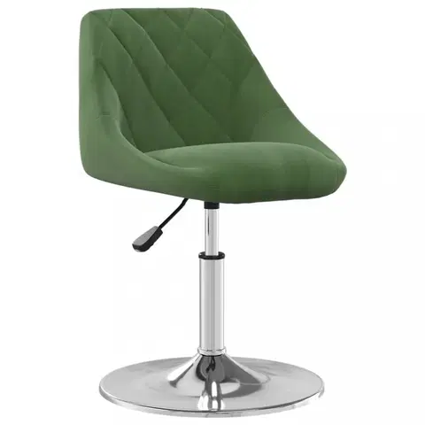 Barové stoličky Barová stolička zamat / chróm Dekorhome Tmavo zelená