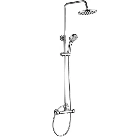Sprchové sety - povrchová montáž Bragi sprchovy system s funkcia dažďovej sprchy s termostatickým miešačom