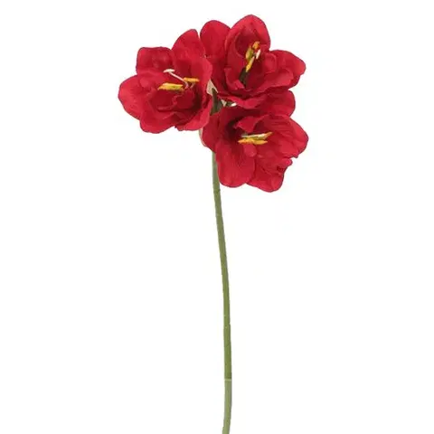 Kvety Umelý Amarylis tmavočervená, 54 cm