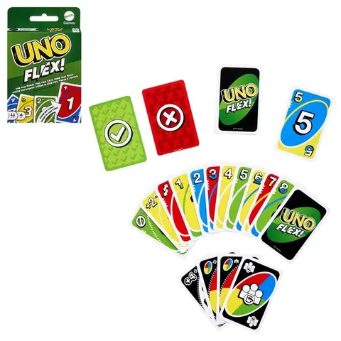 Hračky spoločenské hry - hracie karty a kasíno MATTEL - Uno flex