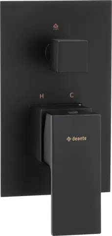 Kúpeľňové batérie DEANTE - Anemon čierna - Sprchová batéria, podomietková, so sprchovacím spínačom BBZ_N44P