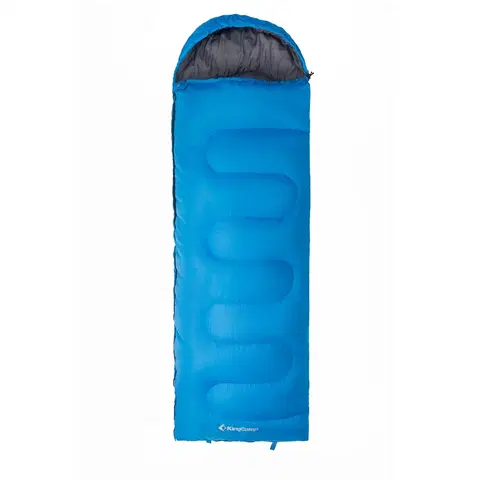 Spacáky KING CAMP Oasis 250 modrý - lavý zip