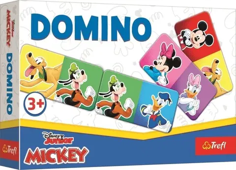 Hračky spoločenské hry pre deti TREFL - Hra - Domino mini - Disney Mickey Mouse and Friends