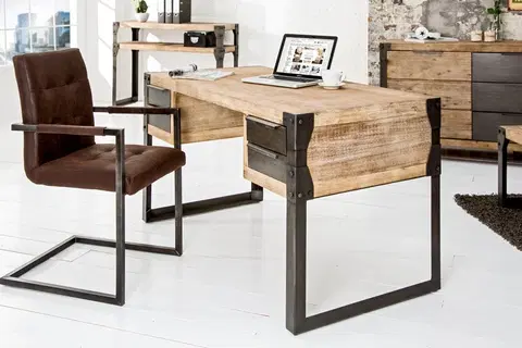 Pracovné stoly Písací stôl FINEUS Dekorhome