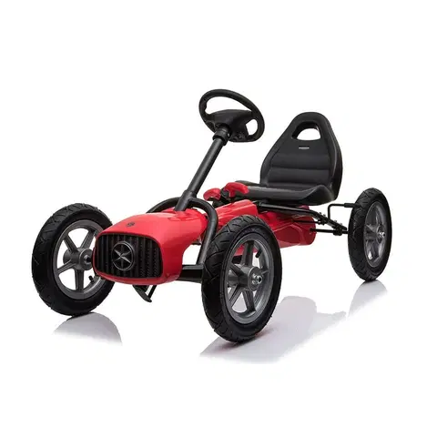 Detské vozítka a príslušenstvo Baby Mix Detská šliapacia motokára Go-kart Buggy, červená