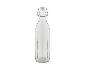 Shakery Kinekus Sklenená fľaša 0,75 L, s patentným uzáverom, okrúhla