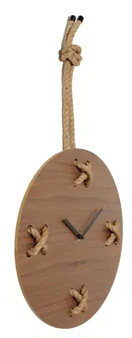 Hodiny Dizajnové nástenné hodiny 3111br Nextime Stitch 58 cm